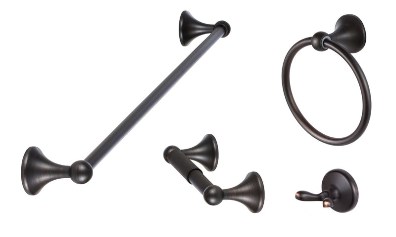 Sure-Loc Ventura Series Bath Set, Two Post in Vintage Bronze finish