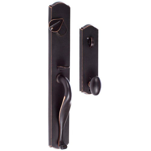 Sure-Loc Wasatch Handleset Dummy Trim with Slickrock Knob in Vintage Bronze finish