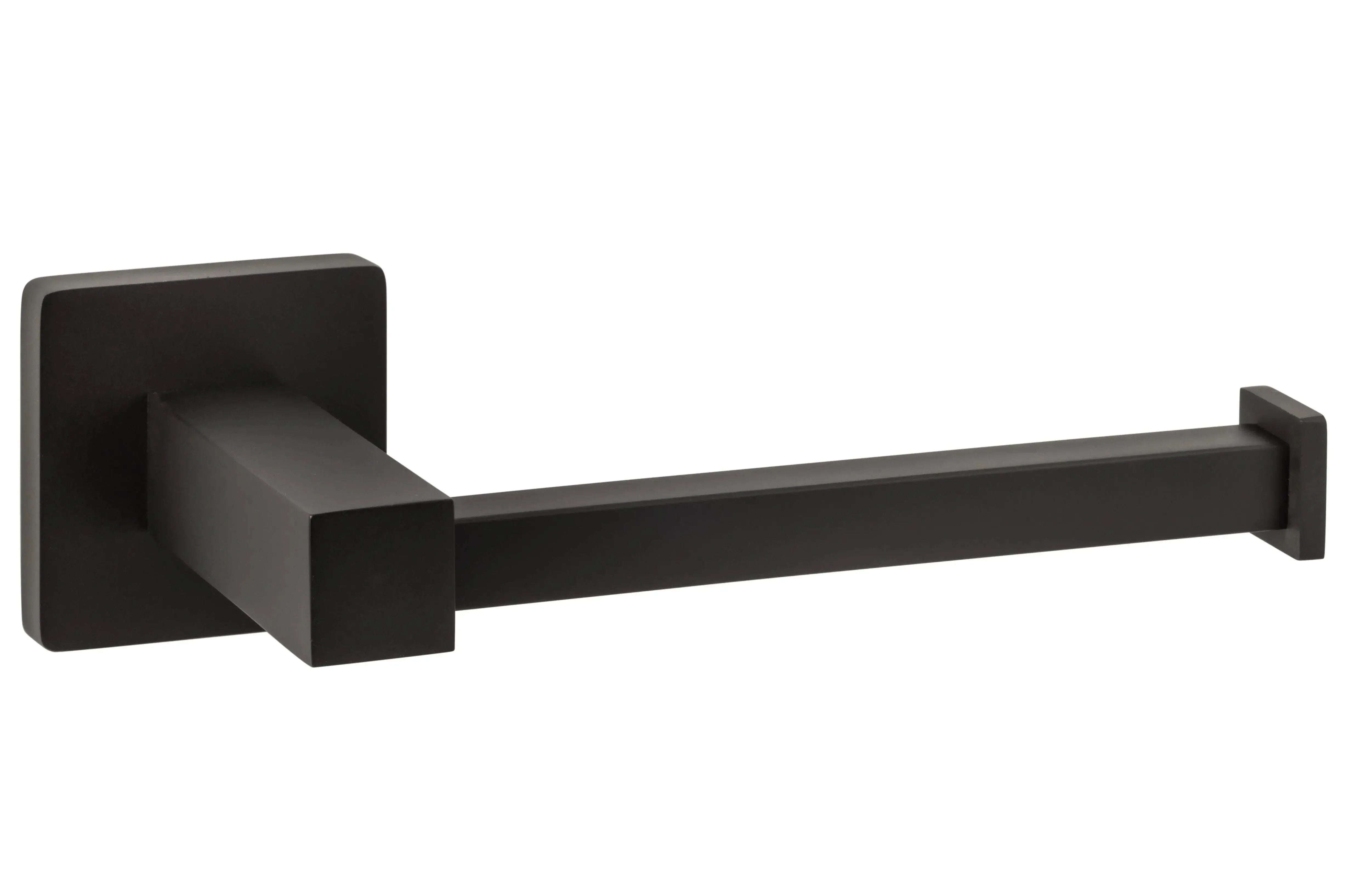Sure-Loc Vlora Solid Brass Single Post Paper Holder in Flat Black finish