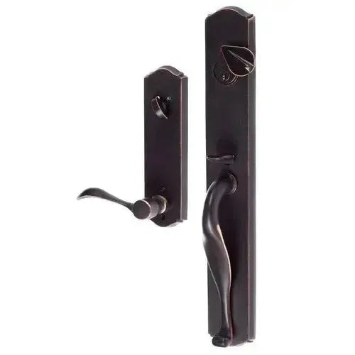 Sure-Loc Wasatch Handleset With Sandstone Lever Vintage Bronze