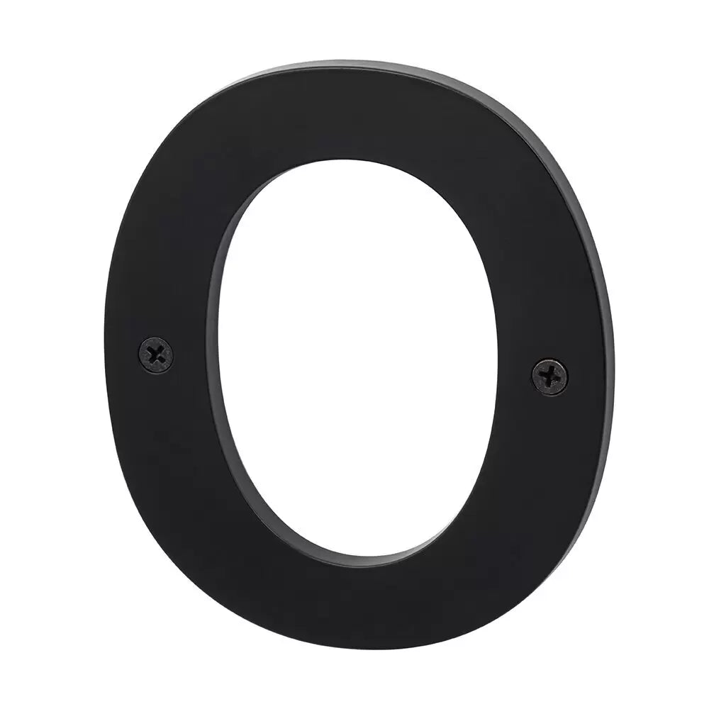 Sure-Loc Zinc House Number 5", No. 0 Flat Black