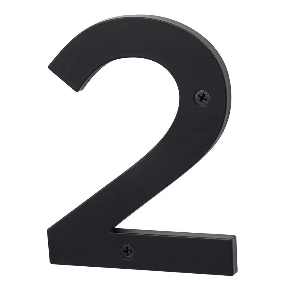 Sure-Loc Zinc House Number 5", No. 2 Flat Black