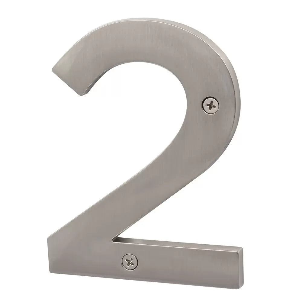 Sure-Loc Zinc House Number 5", No. 2 Satin Nickel