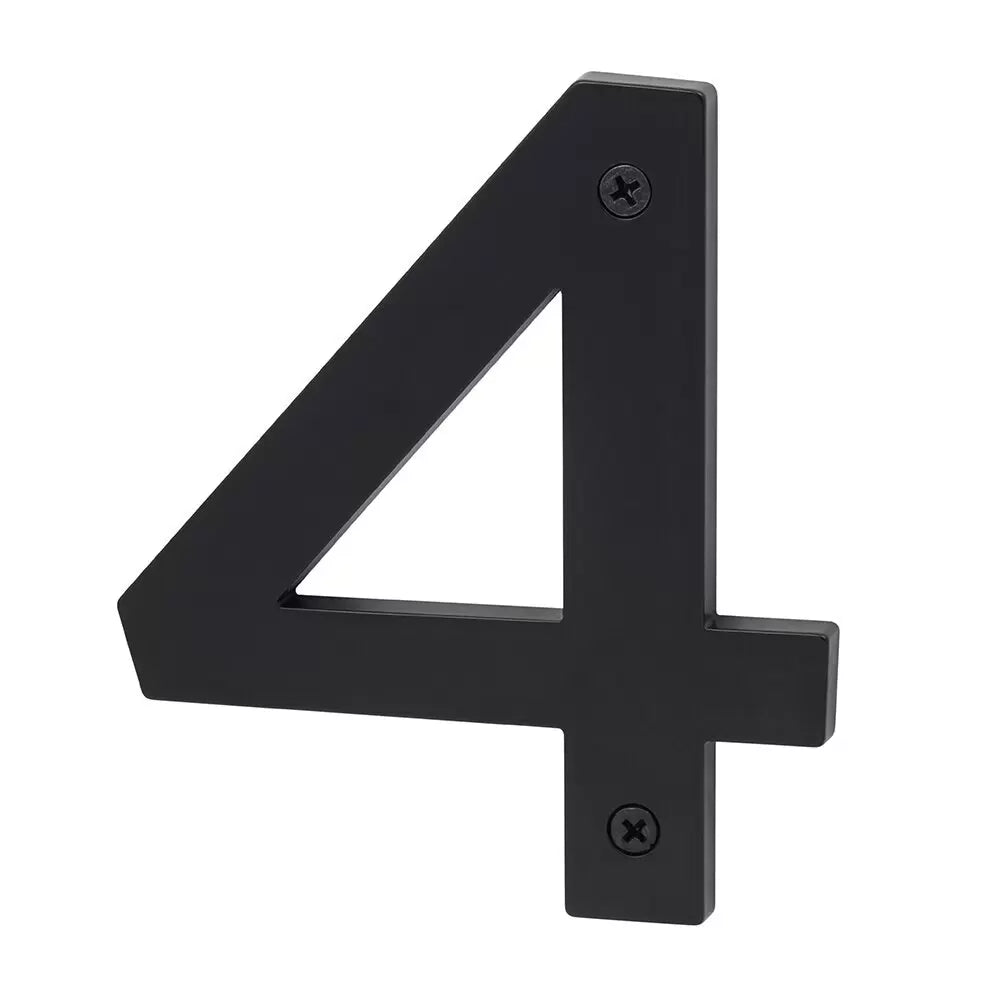 Sure-Loc Zinc House Number 5", No. 4 Flat Black