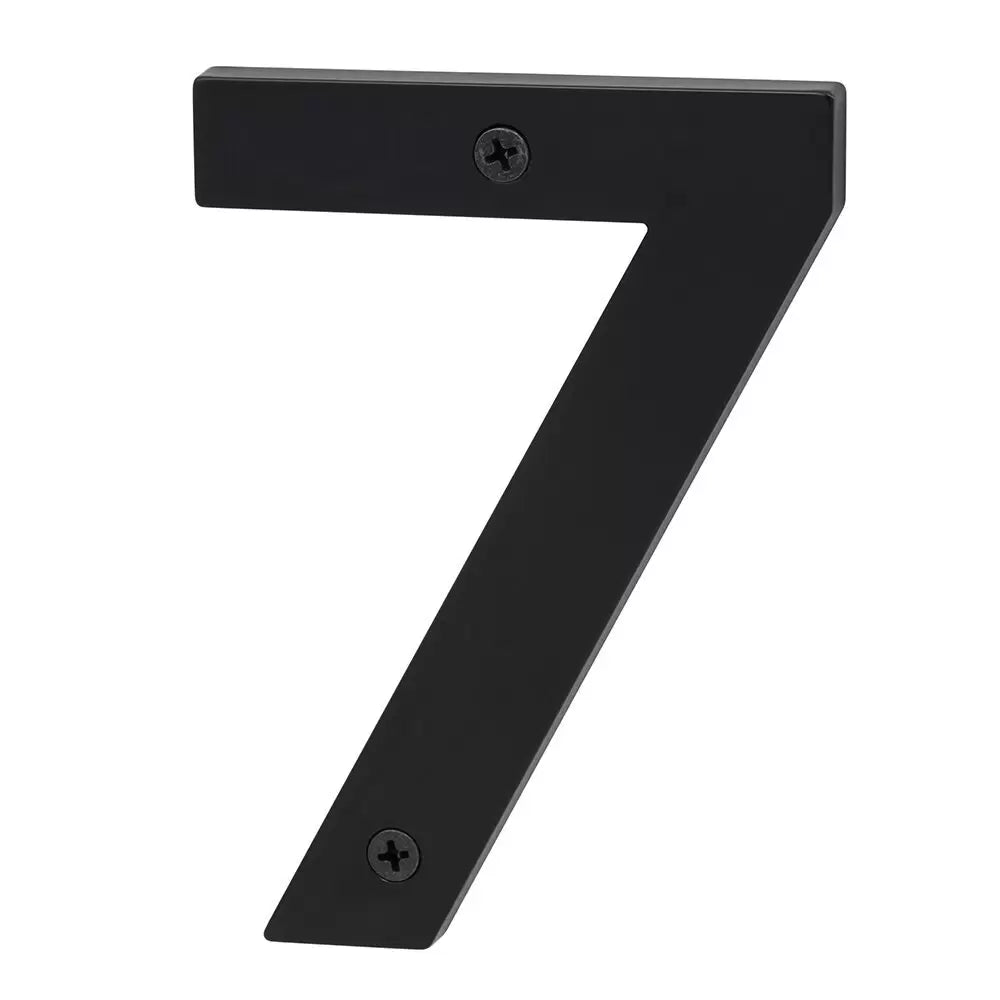 Sure-Loc Zinc House Number 5", No. 7 Flat Black