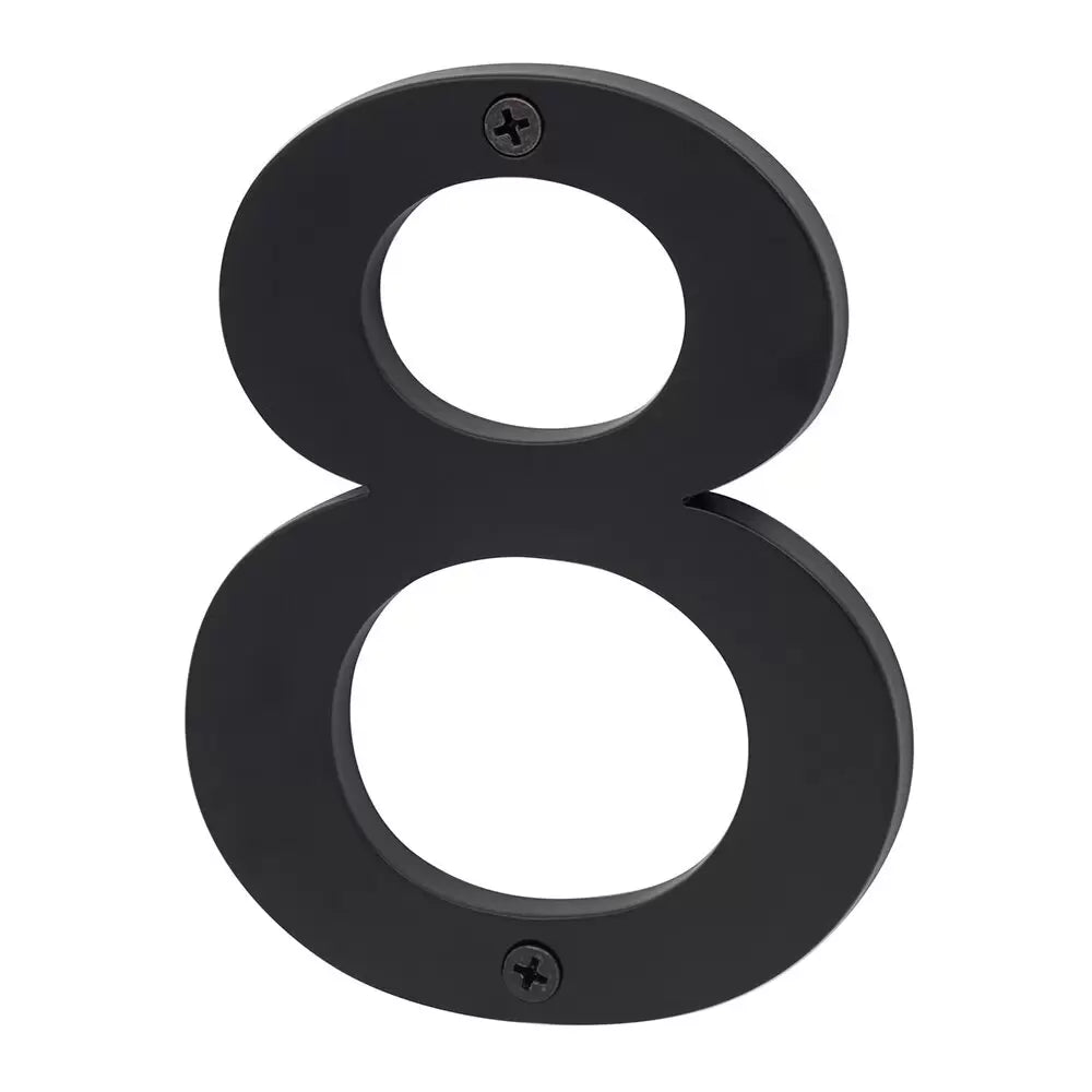 Sure-Loc Zinc House Number 5", No. 8 Flat Black