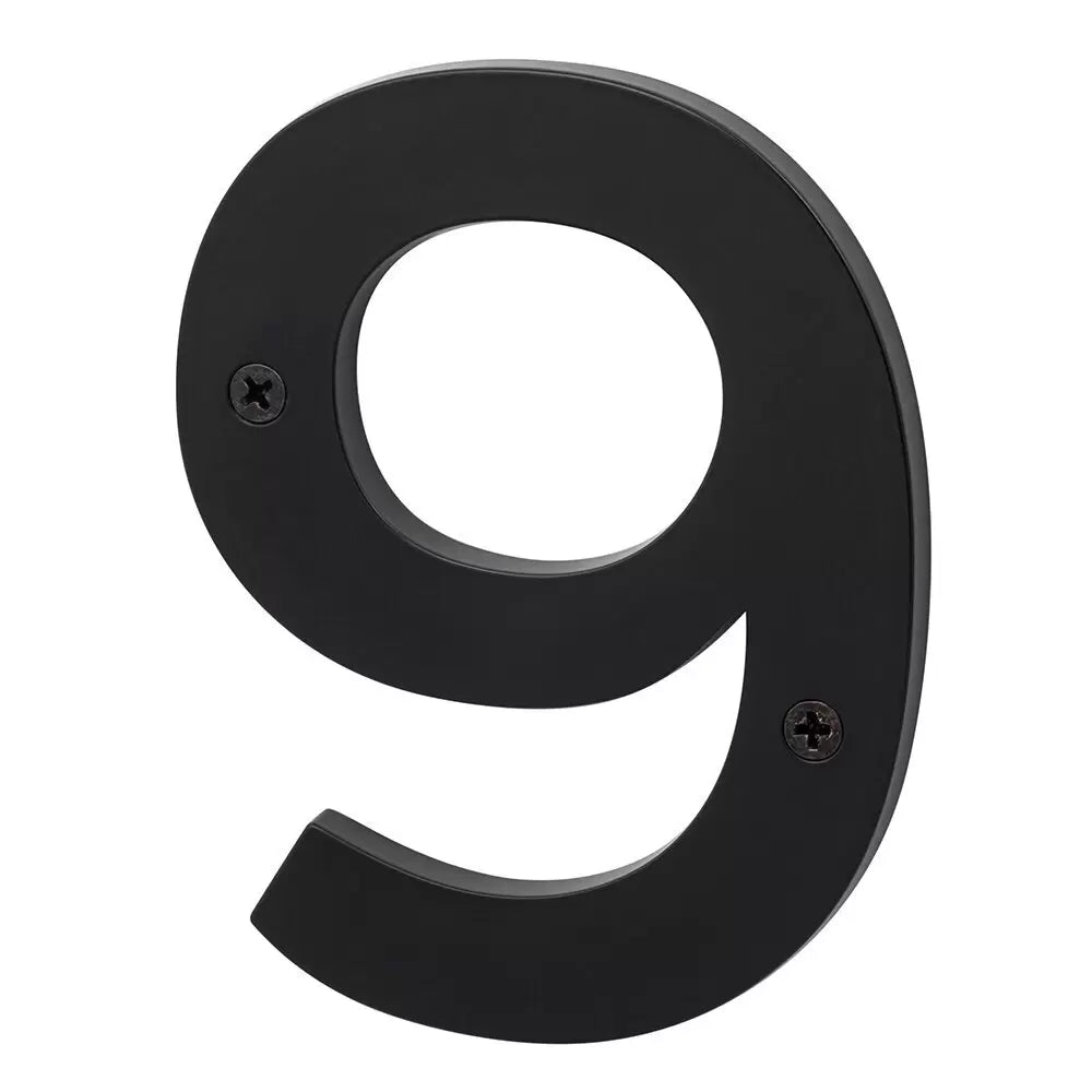 Sure-Loc Zinc House Number 5", No. 9 Flat Black