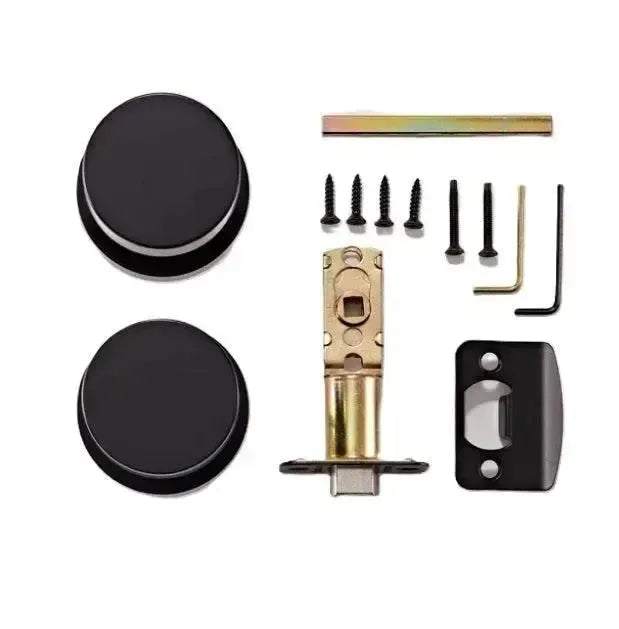 Sure-Loc Zurich Knob with Round Rosette Flat Black