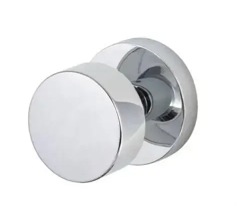Sure-Loc Zurich Knob with Round Rosette in Polished Chrome finish