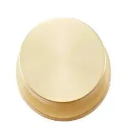 Sure-Loc Zurich Knob with Round Rosette in Satin Brass finish