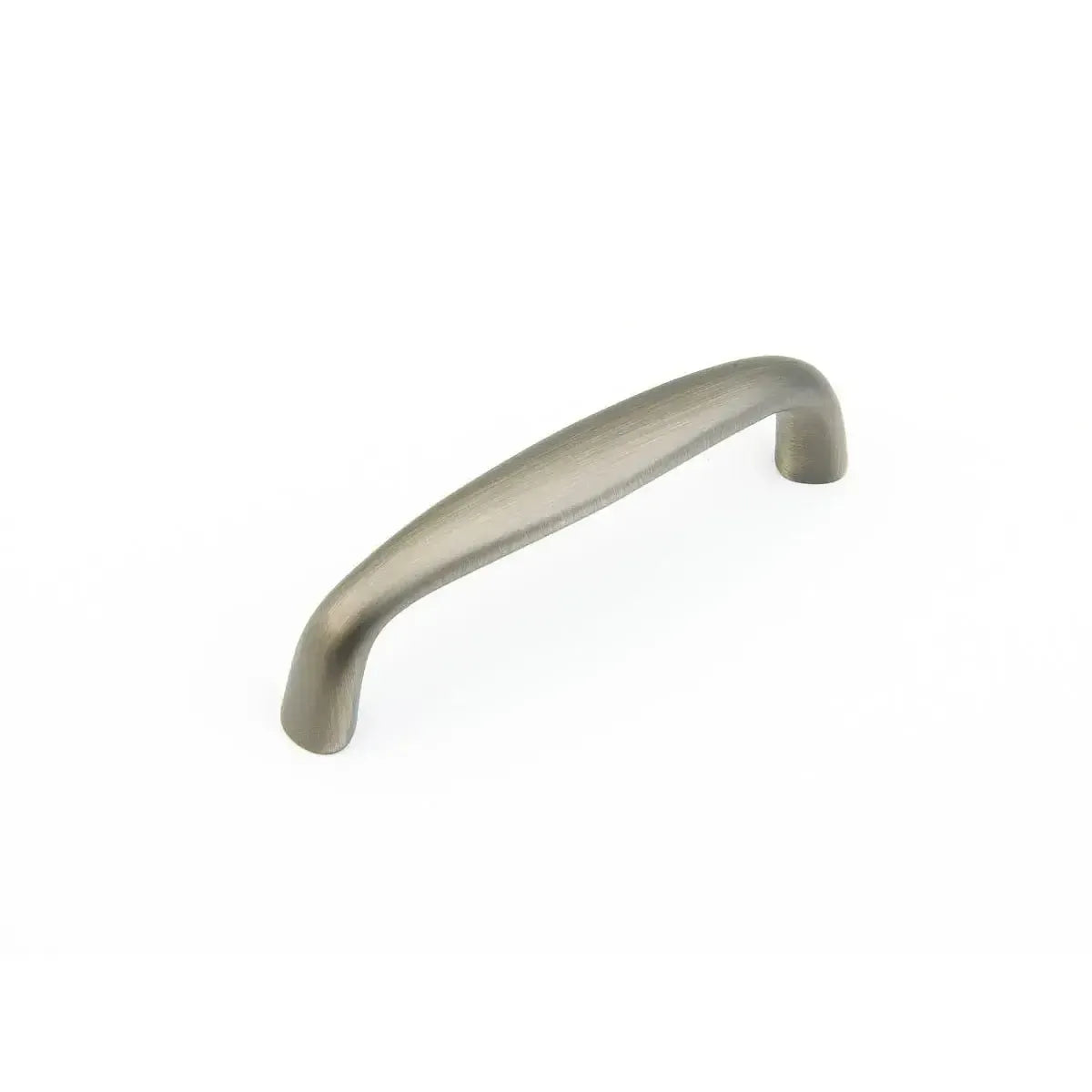 The Schaub Traditional Cabinet Pull in Antique Nickel finish.