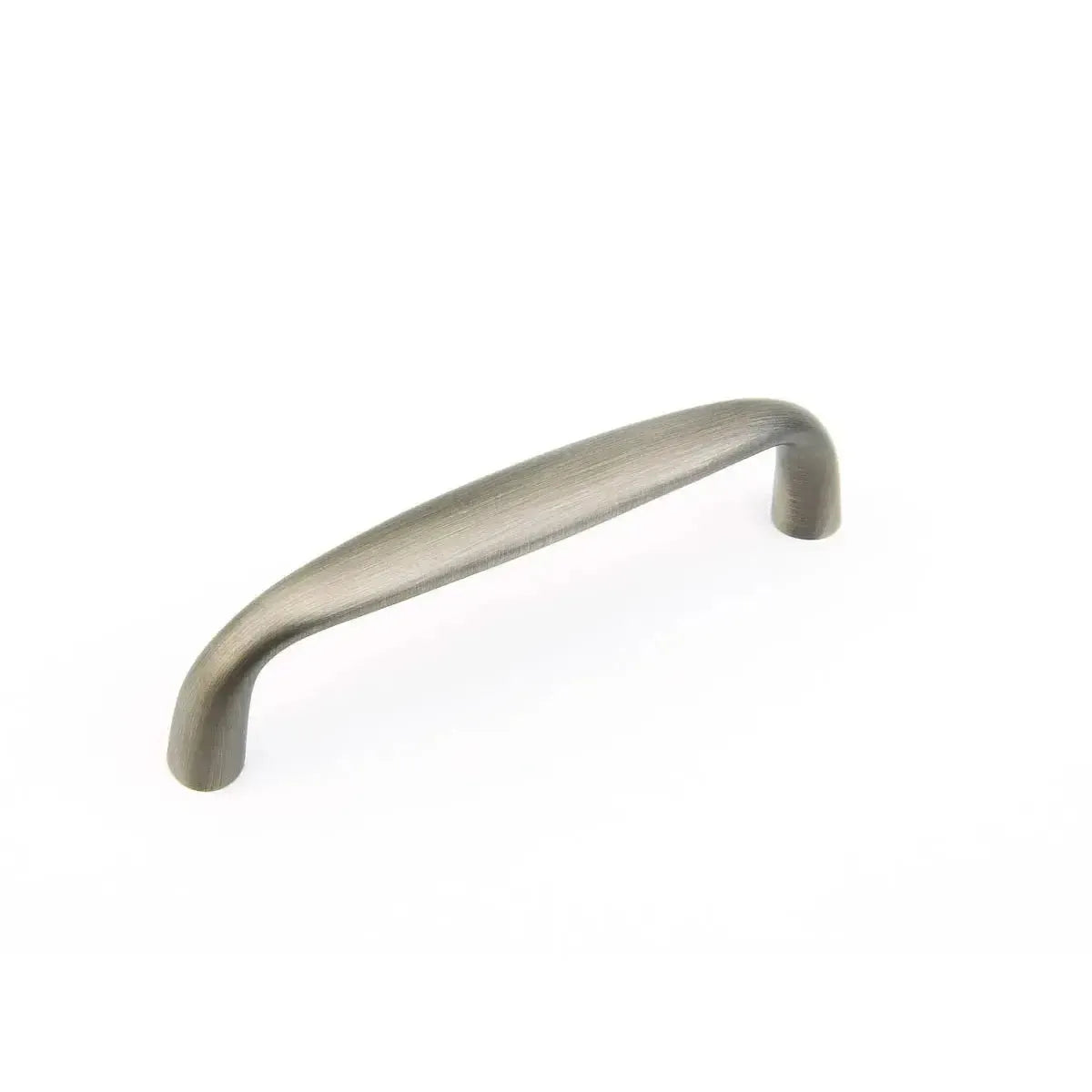 The Schaub Traditional Cabinet Pull in Antique Nickel finish.