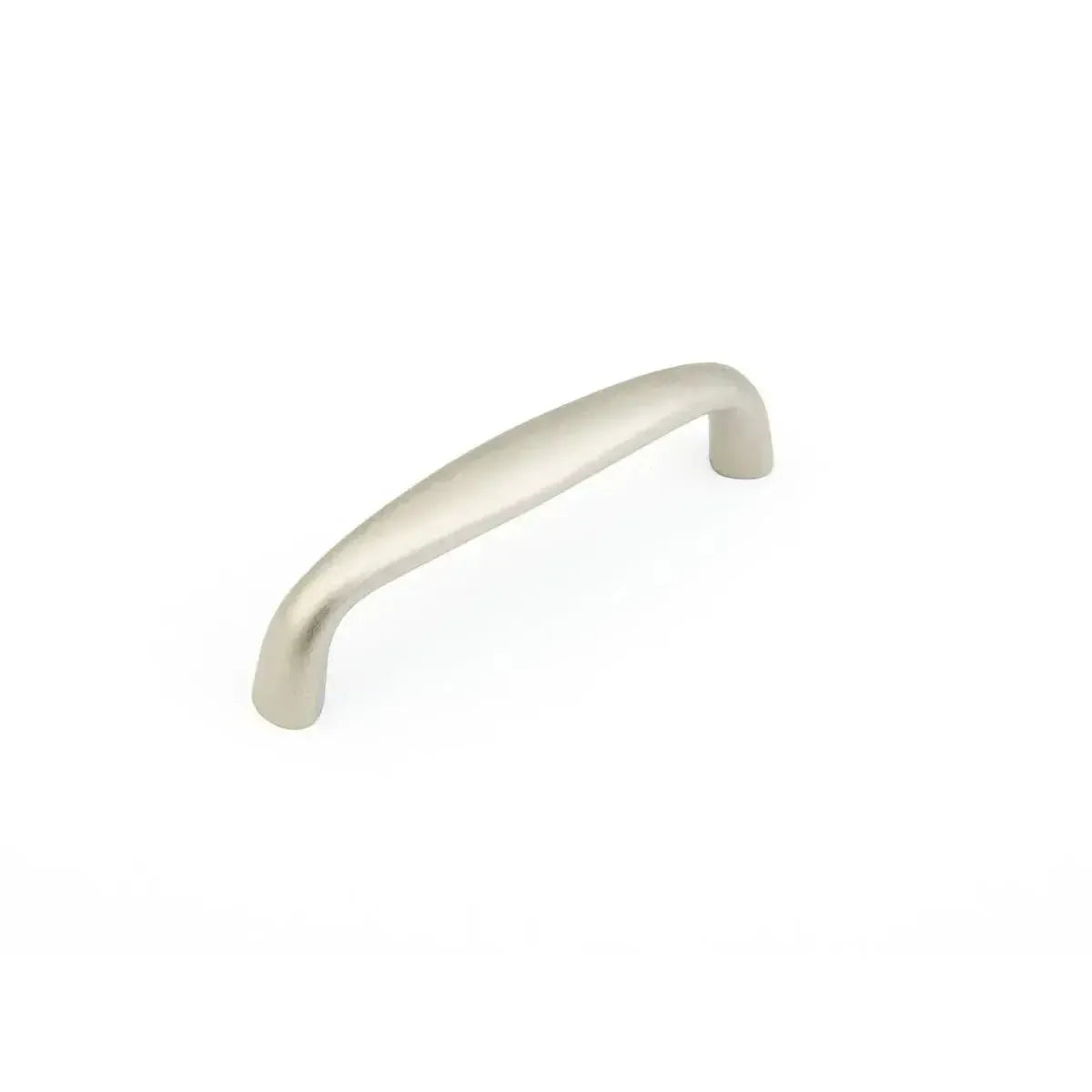 The Schaub Traditional Cabinet Pull in Distressed Nickel finish.