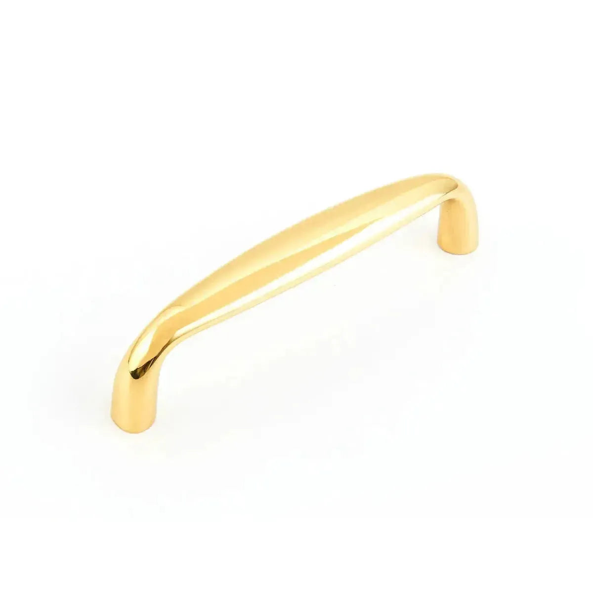 The Schaub Traditional Cabinet Pull in Polished Brass finish.