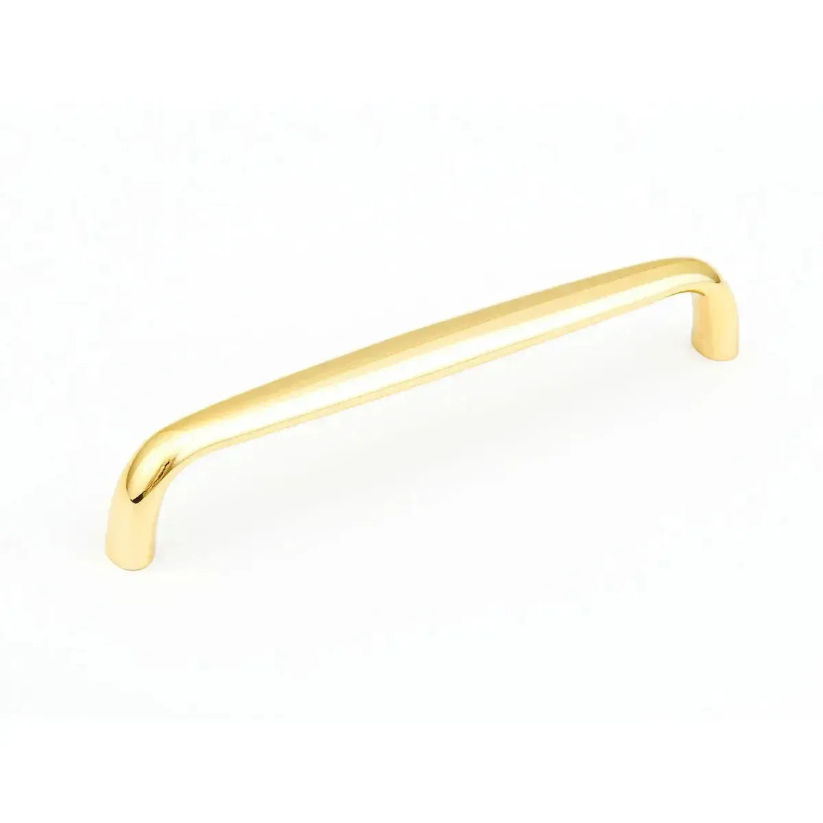 The Schaub Traditional Cabinet Pull in Polished Brass finish.