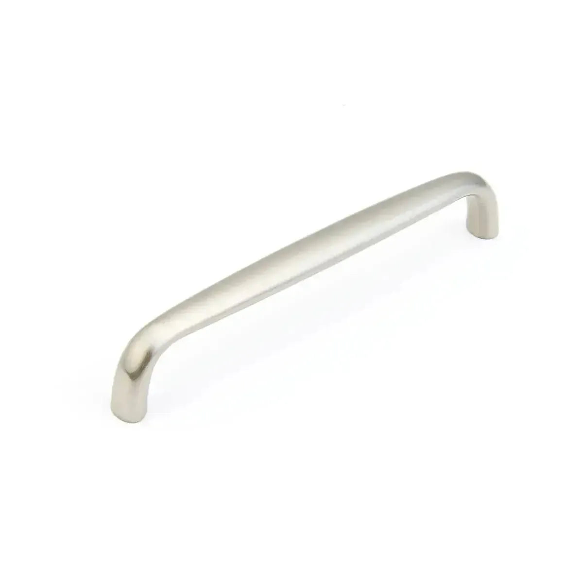The Schaub Traditional Cabinet Pull in Satin Nickel finish.