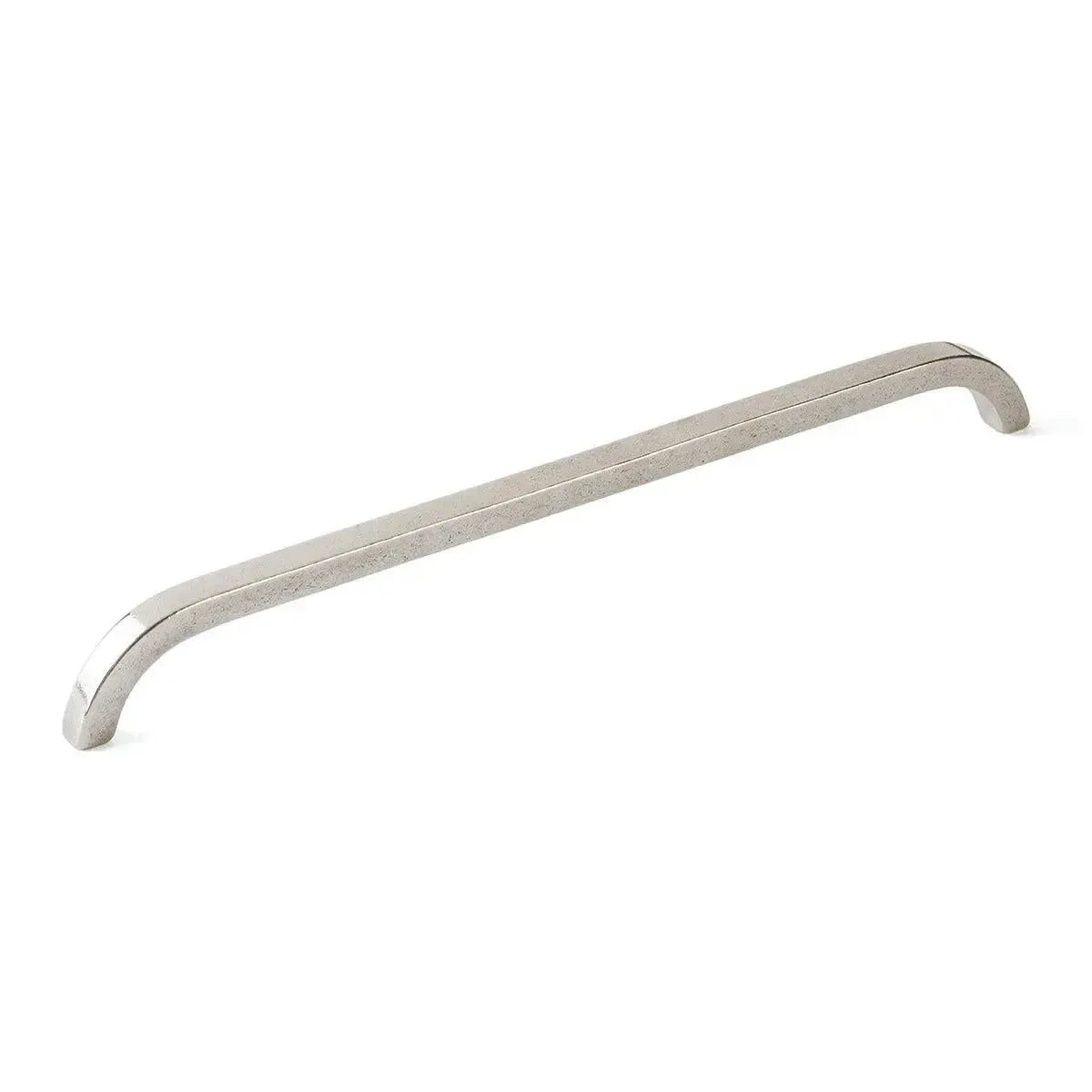 The Schaub Turno Cabinet Pull in Polished White Bronze finish.