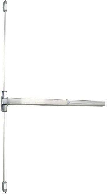 Von Duprin Von Duprin 4' Surface Vertical Rod Grooved Case Exit Device in Satin Chrome finish