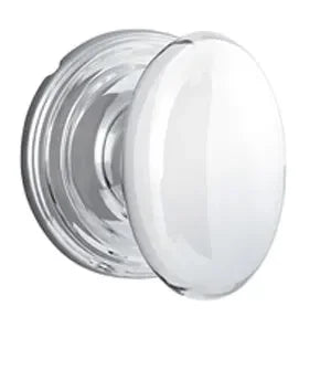 Yale Expressions Auburn Knob with Maguire Rosette Polished Chrome