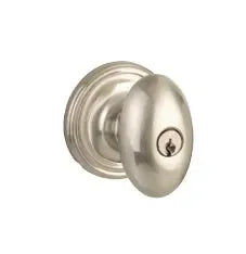 Yale Expressions Auburn Knob with Maguire Rosette Satin Nickel