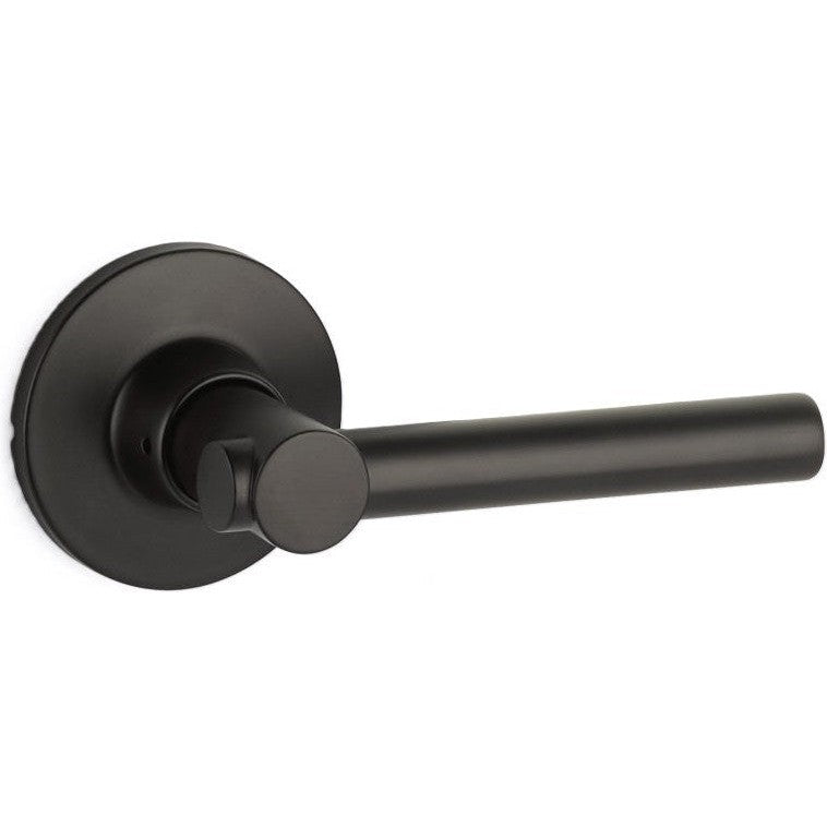 The Yale Expressions Dummy Pair Holden Lever with Owen Rosette in Flat Black finish