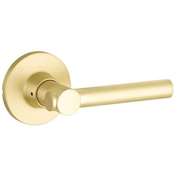 The Yale Expressions Dummy Pair Holden Lever with Owen Rosette in Satin Brass finish