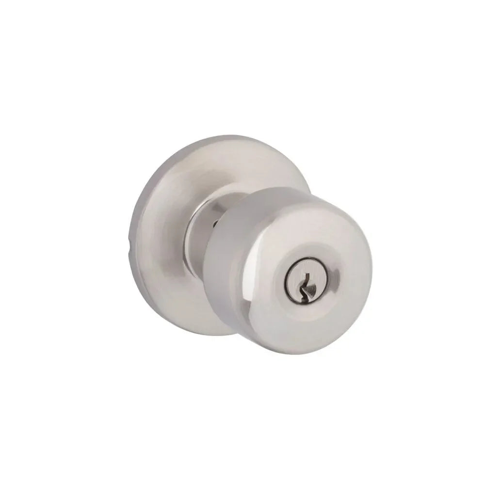 Yale Expressions Dylan Knob with Owen Rosette Satin Nickel