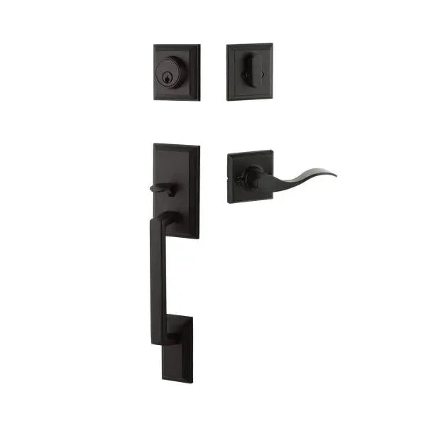 Yale ExpressionsYale Expressions Ellington Entry Set with Brunswick Lever, Kwikset Keyway in 