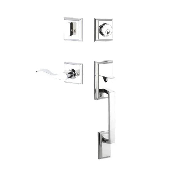 Yale ExpressionsYale Expressions Ellington Entry Set with Brunswick Lever, Kwikset Keyway in 