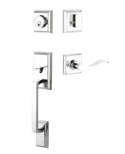 Yale ExpressionsYale Expressions Ellington Entry Set with Brunswick Lever, Schlage Keyway in 