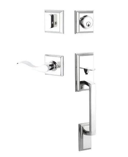 Yale ExpressionsYale Expressions Ellington Entry Set with Brunswick Lever, Schlage Keyway in 