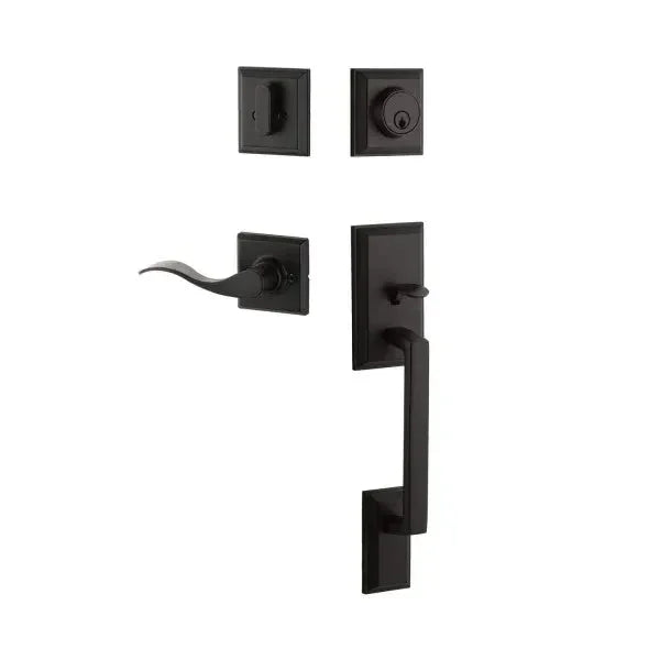 Yale ExpressionsYale Expressions Ellington Entry Set with Brunswick Lever, Wesier Keyway in 