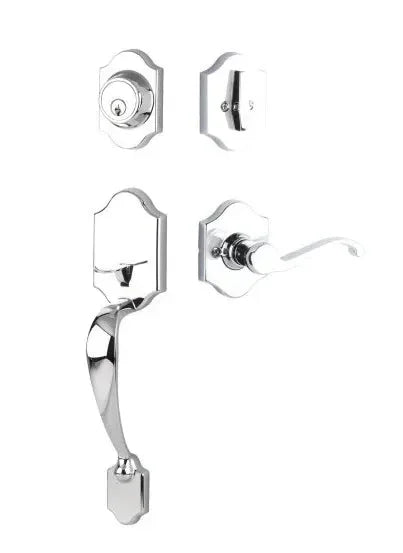 Yale ExpressionsYale Expressions Everly Single Cylinder Entry Set with Farmington Lever, Kwikset Keyway in 