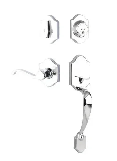 Yale ExpressionsYale Expressions Everly Single Cylinder Entry Set with Farmington Lever, Kwikset Keyway in 