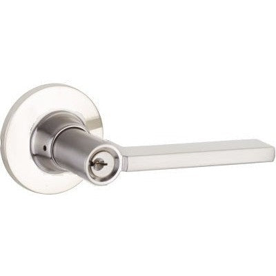 The Yale Expressions Entry Nils Lever with Owen Rosette, Kwikset Keyway in Satin Nickel finish