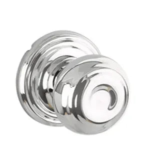 Yale Expressions Lewiston Knob with Maguire Rosette Polished Chrome