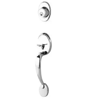 Yale Expressions Maguire Single Cylinder Exterior Handleset in Polished Chrome finish