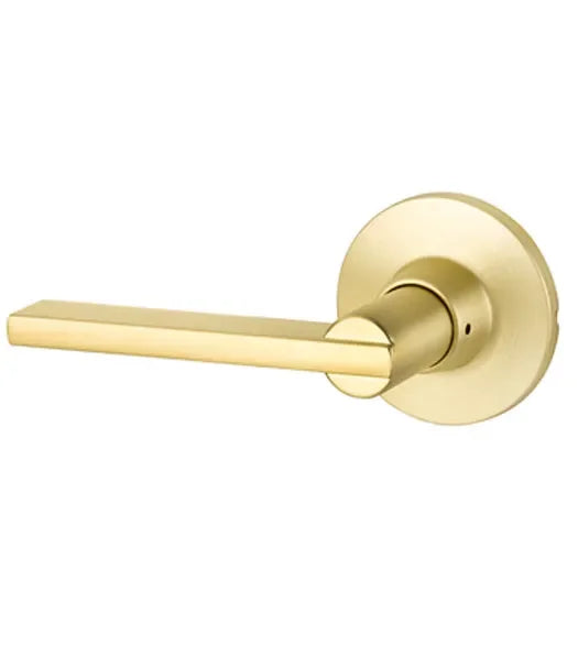 Yales Expressions Passage Nils Lever with Owen Rosette in Satin Brass finish