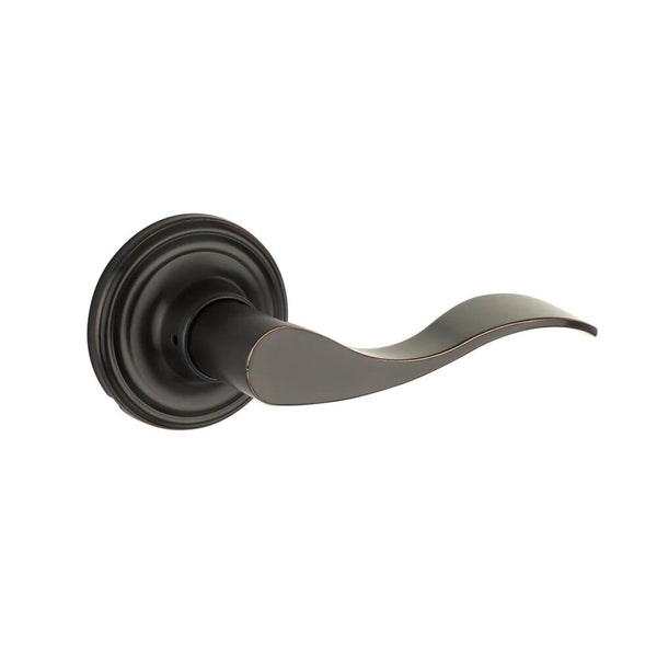 The Yale Expressions Passage Brunswick Lever with Maguire Rosette in Oil Rubbed Bronze finish.