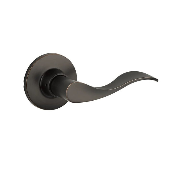 The Yale Expressions Passage Brunswick Lever with Owen Rosette in Oil Rubbed Bronze finish.