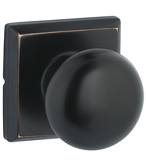 The Yale Expressions Walker Knob with Ellington Rosette in Oil Rubbed Bronze finish.