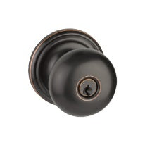 The Yale Expressions Walker Knob with Maguire Rosette in Oil Rubbed Bronze finish.