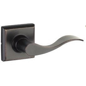 The Yale Expressions Passage Brunswick Lever with Ellington Rosette in Oil Rubbed Bronze finish