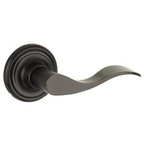 The Yale Expressions Passage Brunswick Lever with Maguire Rosette in Oil Rubbed Bronze finish