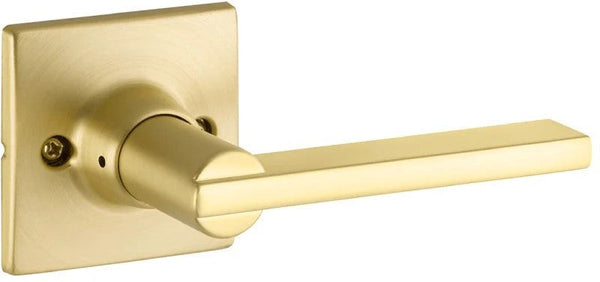 The Yale Expressions Passage Nils Lever with Marcel Rosette in Satin Brass finish