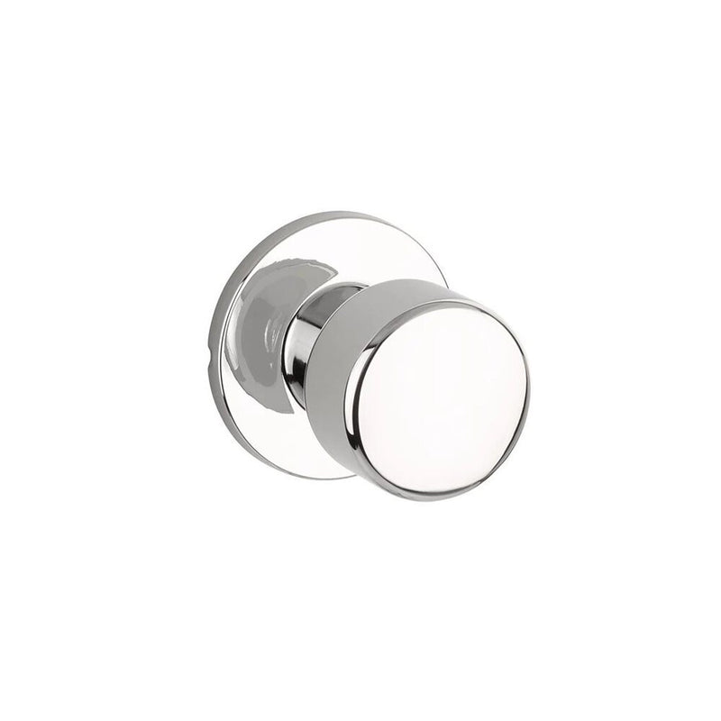 The Yale Expressions Dylan Knob with Owen Rosette in Polished Chrome finish.