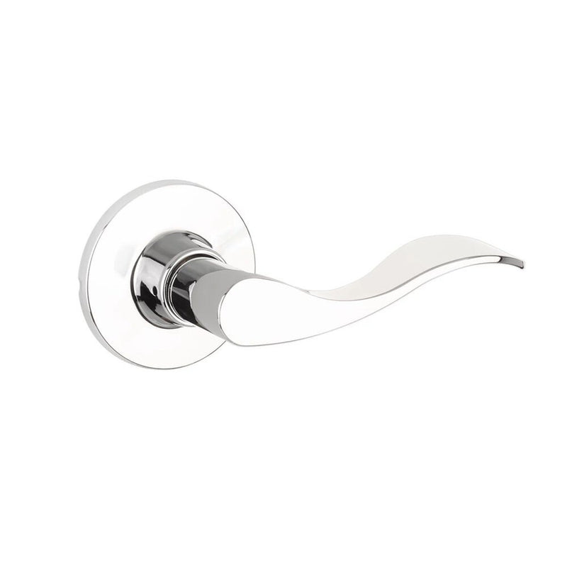 The Yale Expressions Passage Brunswick Lever with Owen Rosette in Polished Chrome finish.