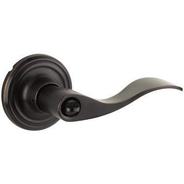 The Yale Expressions Privacy Brunswick Lever with Maguire Rosette in Oil Rubbed Bronze finish