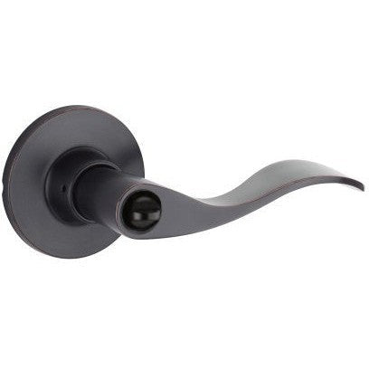 The Yale Expressions Privacy Brunswick Lever with Owen Rosette in Oil Rubbed Bronze finish