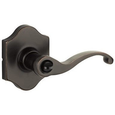 The Yale Expressions Privacy Farmington Lever with Everly Rosette in Oil Rubbed Bronze finish